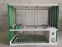 Jaula Inoxidable C2 Completa verde blanca